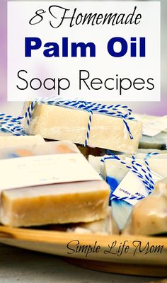 homemade palm oil soap recipe on a plate