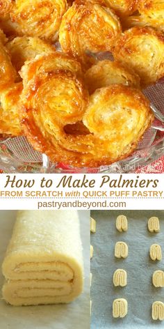 how to make palmiers from scratch - and - cracker puff pastry, parfait cookies or pastries