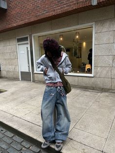 Fit Inspo Baggy Clothes, Street Style Y2k, New York Streetwear, Street Style Outfits Casual, Trendy Boy Outfits, Baggy Denim, Streetwear Fashion Women, Baggy Pants