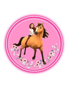 Spirit Riding Free Birthday Party Ideas, Spirit Cake Topper, Spirit Riding Free Birthday Party Decorations, Horse Party Printables Free, Unicorn Birthday Cake, Edible Printing