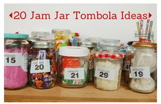 there are many jars that have labels on them and labeled with the names of each item