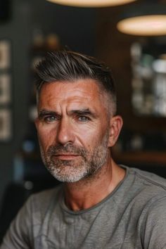 19 Ideas Stylish Haircuts for Men Over 50: Embrace Grey with Elegance and Edge Best Short Haircuts For Men, Short Haircuts For Men, Modern Short Hairstyles