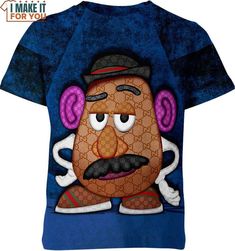 Mr Potato Head Gucci Shirt Check more at https://imakeitforyou.com/product/mr-potato-head-gucci-shirt/ Nightmare Before Christmas Shirts, Mr Potato, Mr Potato Head, Potato Heads, Potato Head, Halloween Graphic Tees