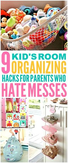 kids'room organizing hacks for parents who hate clutter