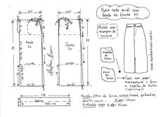 the sewing pattern for a skirt