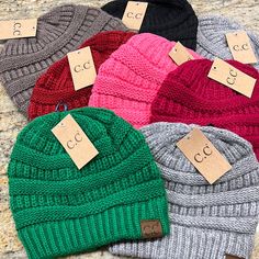 Everybody needs a CC Beanie this winter to keep that head warm! Take your pick, there is a rainbow.100% soft acrylic Cc Beanies, Cc Beanie, Another Love, Athleisure Wear, A Rainbow, Athleisure, Hot Pink, Top Brands, Rainbow