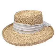 Saint-Martin-SM2630WHT-Raffia-Gambler-White-Trim-Style Gambler Hat, Saint Martin, Straw, Perfect Fit, Summer Fashion