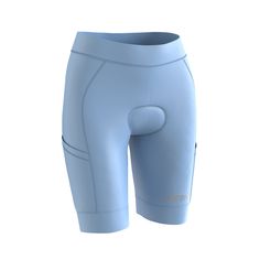 the front view of a women's cycling shorts