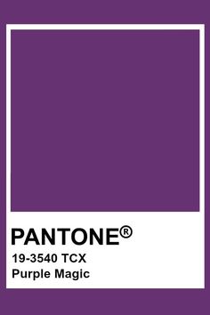 the pantone purple color is shown