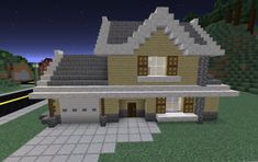 an image of a house in minecraft