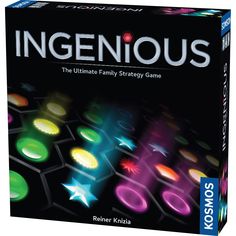 the box for ingenious, an interactive family strategy game with lights and stars