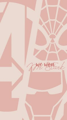 an abstract pink background with the words we won't be back