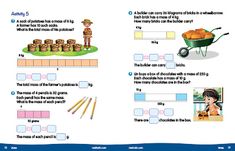 the worksheet is filled with pictures and information