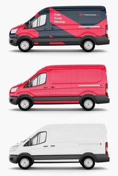 three red and white vans with black trims