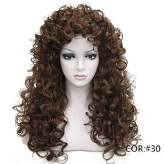 Long Curly Wigs, Hair Long Curly, Black Wigs, Wigs Cosplay, Long Hair Wigs, Long Curly Wig, Halloween Wigs, Black Wig, Fluffy Hair