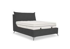 an image of a bed with a mattress on it's headboard and foot board