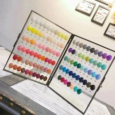 200 Display Practice | eBay Nail Studio Ideas Home, At Home Nail Salon Room, Nail Room Ideas Home, Beauty Bar Ideas, Nail Organization, Nail Room Ideas, Nail Salon Interior, Polish Display, Home Nail Salon