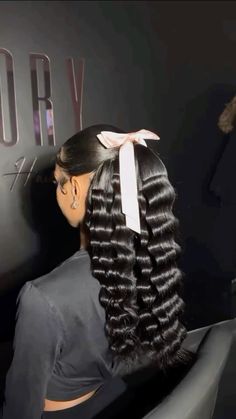 Black Half Up Half Down, Crimp Half Up Half Down, Half Up Half Down Hair Crimped, Half Up Half Down With Crimps, Low Half Up Half Down Hair, Wavy Half Up Half Down Black Women, Half Up Half Down Crimps, Body Wave Half Up Half Down Weave, Crimped Half Up Half Down