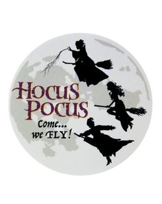 the logo for hoccus pocus's come we fly on a white background