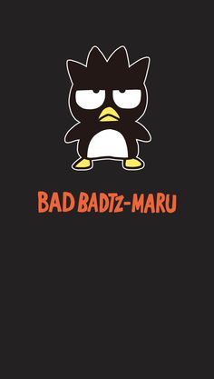 an angry bird with the words bad batz - maru on it's face