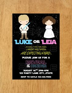 a star wars birthday party with the force awake and luke or leia on it