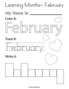 the worksheet for learning months and numbers