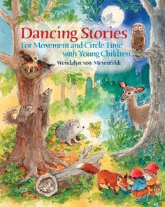 the cover of dancing stories for movement and circle time with young children