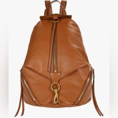 Backpack Is In Great Condition, But Was Stored Without Stuffing. Slight Signs Of Wear. Originally Purchased 02/2023. Rebecca Minkoff Julian Backpack, Rebecca Minkoff, Antique Brass, Special Features, Bag Lady, Backpacks, Signs, Leather, Women Shopping