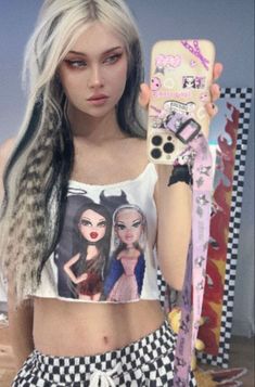 Bratz Girl, Punk Festival, Hair Doo, Split Dyed Hair, Peekaboo Hair, Bratz Girls, Split Hair, Festival Hair, Hair Colours