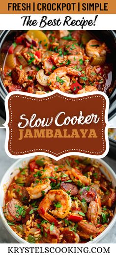 Whip up a Southern classic with our Easy Slow Cooker Jambalaya. This simple, homemade recipe is packed with authentic Cajun and Creole flavors. Jambalaya Recipe Authentic, Jumbolia Recipes, Jambalaya Recipe Slow Cooker, Slow Cooker Jambalaya Recipe, Jambalaya Recipe Crockpot, Crockpot Jambalaya, Jambalaya Recipe Easy, Slow Cooker Jambalaya, Lemon Cookie