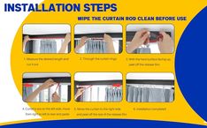 instructions on how to install the curtain rod