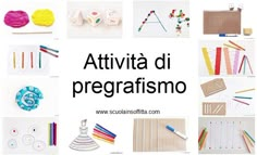 the words attivta di pregrafisimo are written in different languages