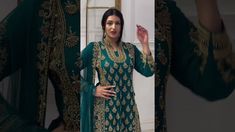 @sakshisindhi Pakistani Long Party Wear Long Suit Indian Handwork #weddi...