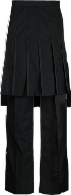 Black Pleated Skirt With Belt Loops For Work, Formal Black Skirt With Belt Loops, Black Box Pleat Pleated Skirt For Work, Formal Black Bottoms With Pleated Hem, Black Bottoms With Box Pleat For Work, Black Bottoms With Pleated Hem For Work, Black Box Pleat Bottoms For Workwear, Formal Black Bottoms With Accordion Pleats, Formal Black Skirt With Box Pleat