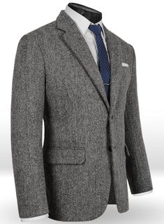 Tweed Blazer Men, Tweed Jacket Men, Grey Suit Men, Harris Tweed Jacket, Prom Tuxedo, Blazer Men, Gray Blazer, Clothes Designer, Custom Suit