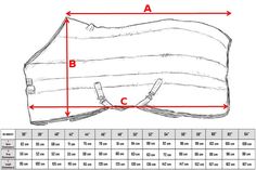 the measurements for a sleeping bag