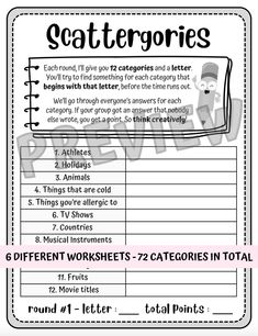 a printable worksheet for students to use in the classroom, including numbers and letters