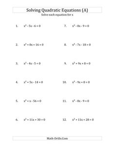 the worksheet for solves and solves quadtracing in two different ways