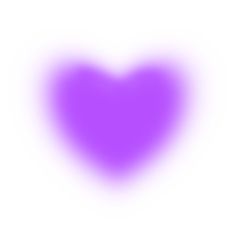 a purple heart shaped object is shown in the middle of a white background with an overexposed image