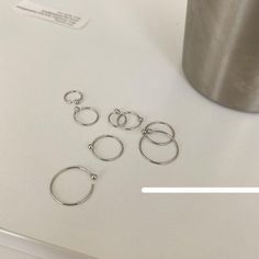 Sterling silver hoop earrings-The Korean Fashion Women's Jewelry Sets, Sterling Silver Hoop Earrings, Sterling Silver Hoops, Silver Hoops, Silver Hoop Earrings, Solid 925 Sterling Silver, Shop Earrings, Jewelry Set, Ring