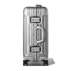 Original Cabin Carry-On Aluminum Suitcase | Silver | RIMOWA Silver Rectangular Luggage With Sleeve, Lightweight Carry On Luggage, Air Transat, South African Airways, Cebu Pacific, China Airlines, Air China, Cabin Suitcase, Checked Baggage