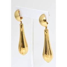 These large, 2.75" long, 18k yellow gold earrings look great on.  Big but not too heavy.  A great everyday or dress earring. Classic Gold Drop Chandelier Earrings, Classic Yellow Gold Chandelier Earrings, Gold Long Drop Chandelier Earrings For Formal Events, Classic Yellow Gold Drop Chandelier Earrings, Gold Drop Linear Earrings For Evening, Gold Linear Drop Earrings For Evening, Formal Yellow Gold Long Drop Chandelier Earrings, Gold Classic Chandelier Earrings For Evening, Drop Gold Earrings