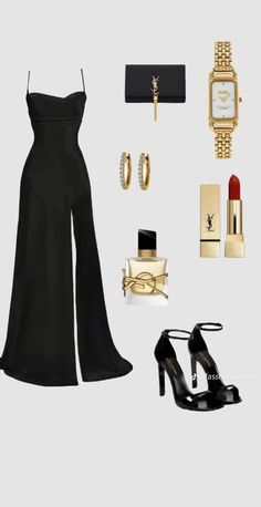 Fame Dr Grammy Outfits, Black Evening Dress Aesthetic, Pretty Office Outfits, Old Money Ball Gowns, Elegant Classy Outfits Aesthetic Luxury, Black Outfit Aesthetic Classy, Gala Outfit Ideas Classy, Luxury Dress Classy, Luxury Outfits Glamour