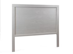 the headboard is made from wood and has a metal frame, with two legs on each side