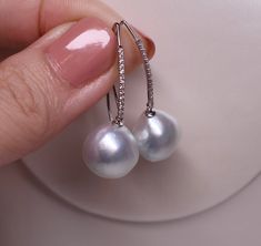 refer video for details Silver Briolette Pearl Earrings For Anniversary, Silver Akoya Pearl Earrings With High Luster, Silver Round Tahitian Pearl Earrings, Silver Tahitian Pearl Round Earrings, High Luster Silver Akoya Pearl Earrings, Silver Pear-shaped Diamond Pearl Earrings, Silver Tahitian Pearl Earrings For Wedding, High Luster Silver Round Pearl Earrings, South Seas