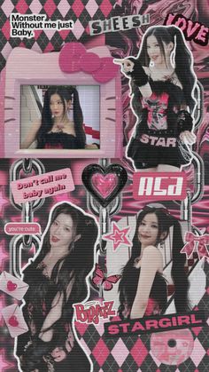 Pink Collages Aesthetic, Black Pink Aesthetic, Pink Aesthetic Collage, Dance Moms Outfits, Pink Walpaper, Spain Outfit, Kpop Iphone Wallpaper, K Pop Wallpaper, Pink Iphone Cases