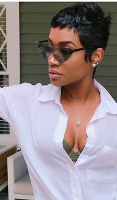 Super Short Pixie For Black Women, Very Short Pixie Haircut Black Women, Relaxed Hairstyles, Short Pixie Wigs, Short Cut Wigs, Black Women Short Hairstyles, Natural Hair Short Cuts