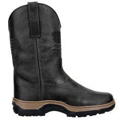 Category:Boots; Upper Materials:Faux Leather; Embellishment:Splicing; Season:Winter,Fall; Gender:Men's; Activity:Walking; Toe Shape:Round Toe; Style:Casual,Classic; Boot Shaft:Mid-Calf Boots; Outsole Materials:Rubber; Occasion:Daily,Outdoor; Closure Type:Loafer; Function:Comfortable,Waterproof; Pattern:Solid Colored; Listing Date:09/22/2023; 2024 Trends:Cowboy Boots; Foot Length:null; Foot Width:null; Size chart date source:Provided by Supplier. Western Style Mid-calf Boots With Round Toe, Western Style Moto Boots For Winter Outdoor, Western Style Waterproof Boots For Winter Outdoor, Western Style Work Boots For Outdoor Winter, Western Style Work Boots For Winter Outdoor, Insulated Leather Western Boots, Western Style Winter Work Boots For Outdoor, Country Style Outdoor Boots With Round Toe, Western Style Winter Boots For Outdoor