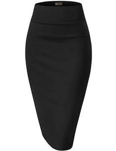 Office Pencil Skirt, Stretch Pencil Skirt, High Waisted Pencil Skirt, Womens Pencil Skirts, Black Pencil Skirt, Pencil Skirt Black, Midi Skirt Pencil, Black Pencil, Cute Skirts