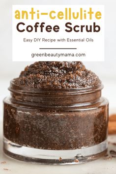 Anti-Cellulite DIY Coffee Scrub Coffee Body Scrub Diy Coconut Oil, Olive Oil Scrub Diy, Coffee Grounds Uses Skin, Coffee And Honey Scrub, Coffee Grounds For Hair, Used Coffee Grounds Scrub, Diy Coffee Scrub Used Grounds, Olive Oil Sugar Scrub Diy, Coffee Sugar Scrub Diy